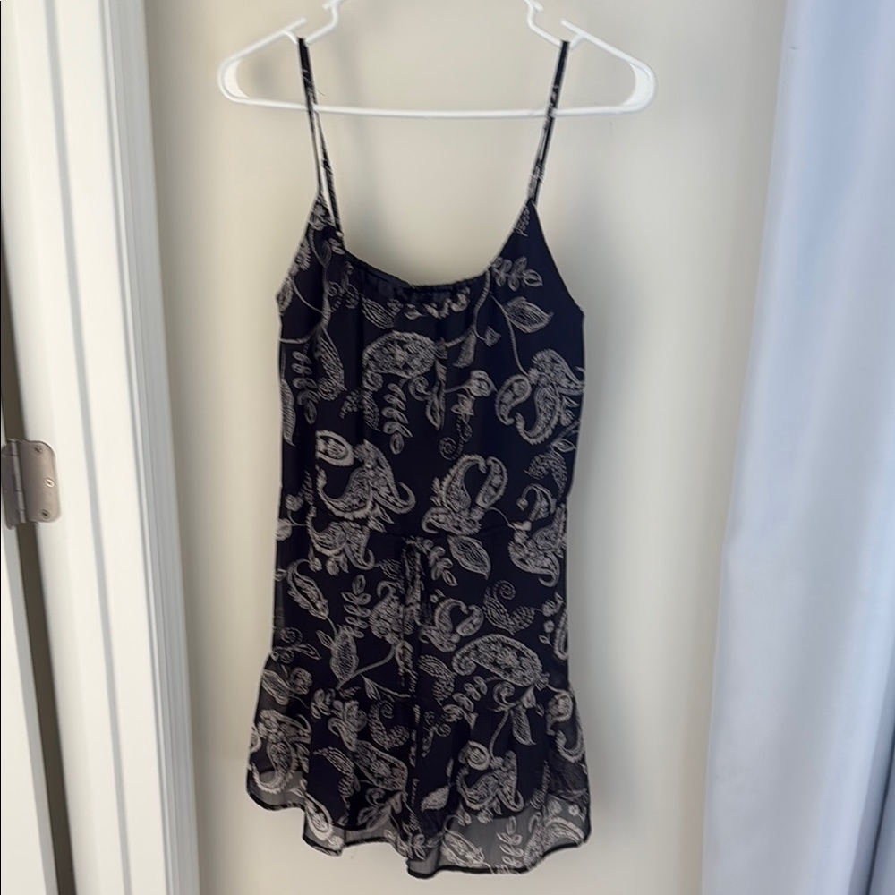 Express Blue and White Floral Skort